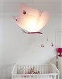 Lampe lustre plafonnier suspension enfant PAPILLON CHAMBRE FILLE