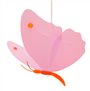 Lampe plafonnier suspension enfant fille PAPILLON rose orange